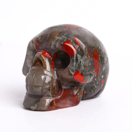 2" African Blood Stone Crystal Skull Carvings Crystal wholesale suppliers