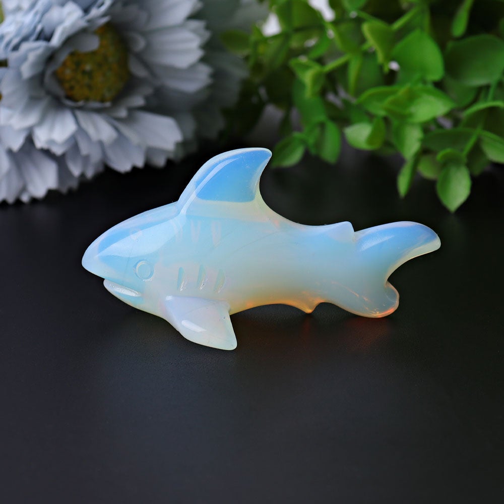 2.9" Opalite Shark Crystal Carvings Crystal wholesale suppliers