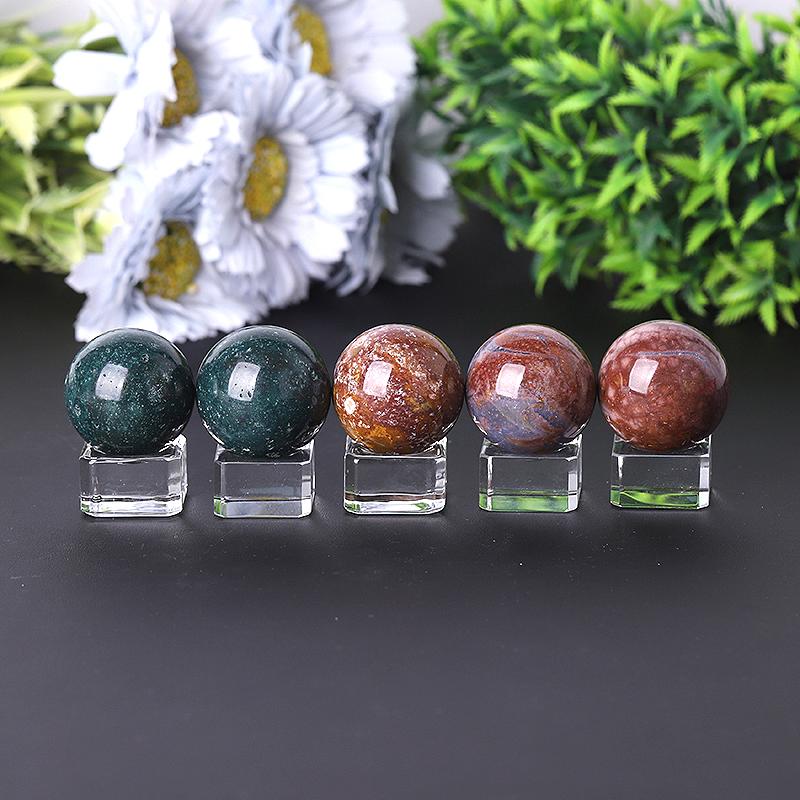 2.0"-4.0" Ocean Jasper Sphere Crystal wholesale suppliers