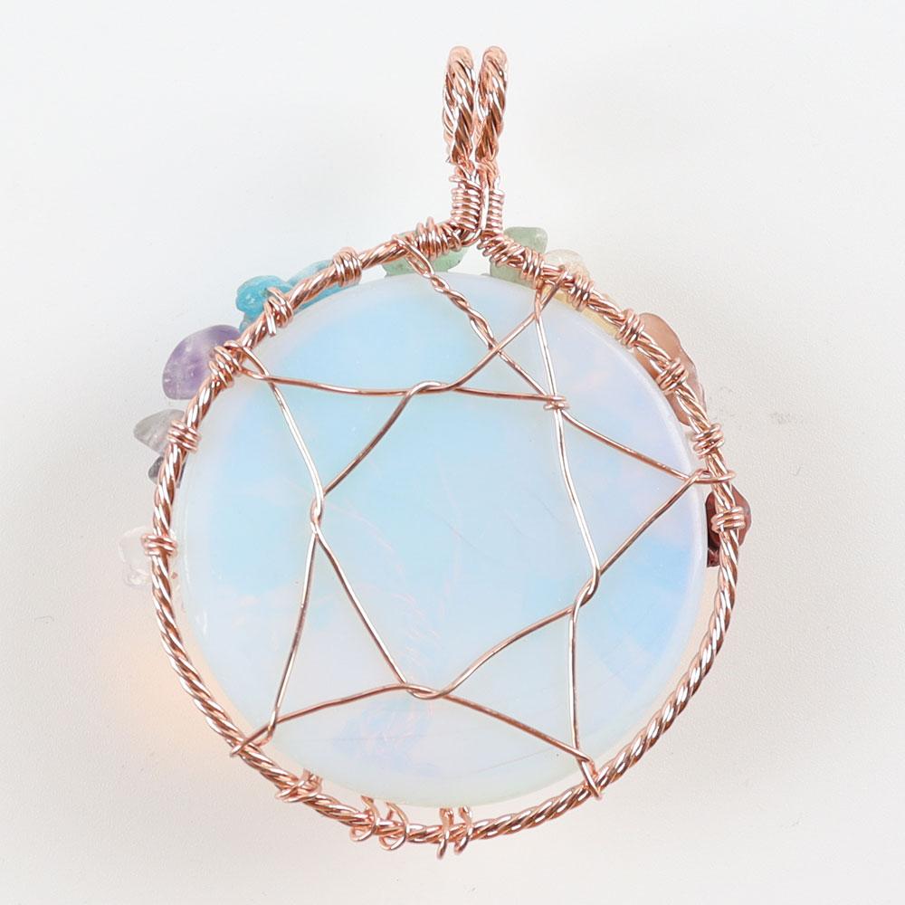 Tree of Life Copper Wire Wrapped Pendant Crystal wholesale suppliers