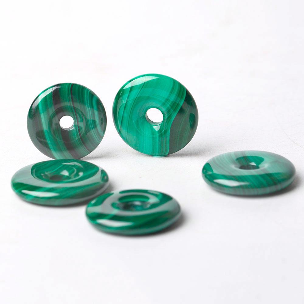 Malachite Donut Shape Crystal Pendant Crystal wholesale suppliers