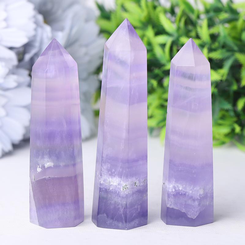 2.4"-4.5" Flourite Crystal tower Crystal wholesale suppliers