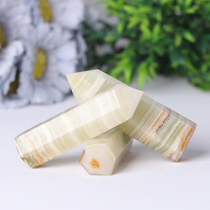 Wholesale Natural Crystal Point Green Afghan Jade Points Crystal wholesale suppliers