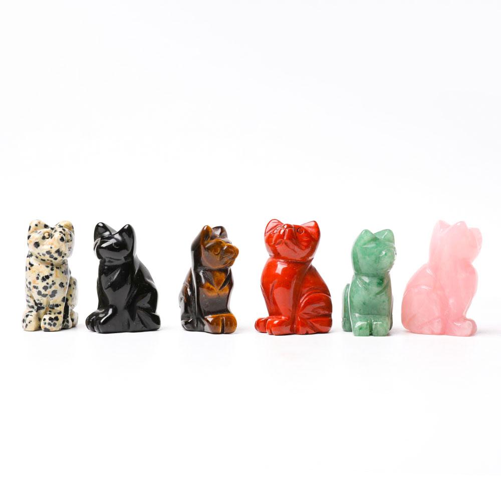 1.5" Cat Figurine Crystal Carvings Crystal wholesale suppliers