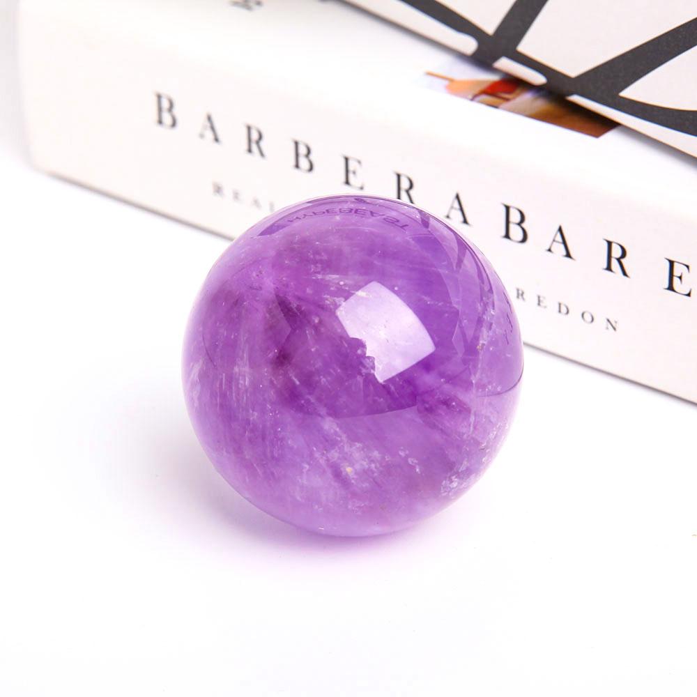 2.25” Natural Amethyst Crystal Sphere Crystal wholesale suppliers