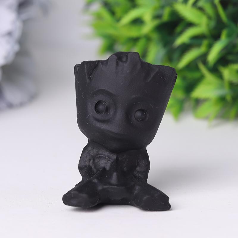 Black Obsidian Groot Crystal Carvings Crystal wholesale suppliers