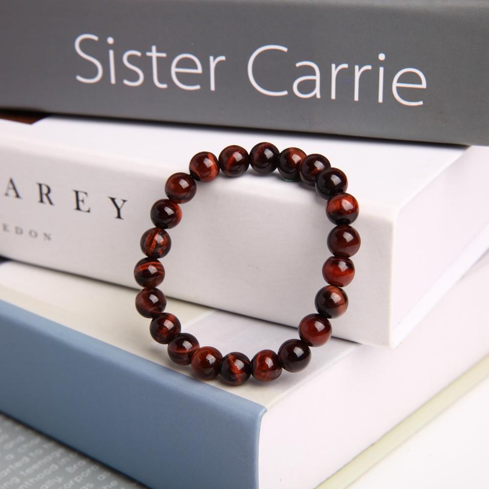 8mm Red Tiger Eye Crystal Bracelet Crystal wholesale suppliers