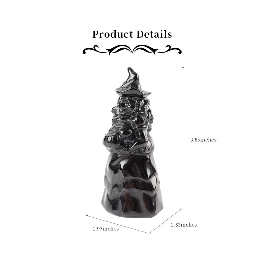 Black Obsidian Crystal Carving Witch Free Form Crystal wholesale suppliers