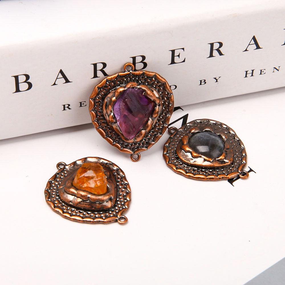 Set of 3 Citrine Amethyst Labradorite Crystal Pendant Crystal wholesale suppliers