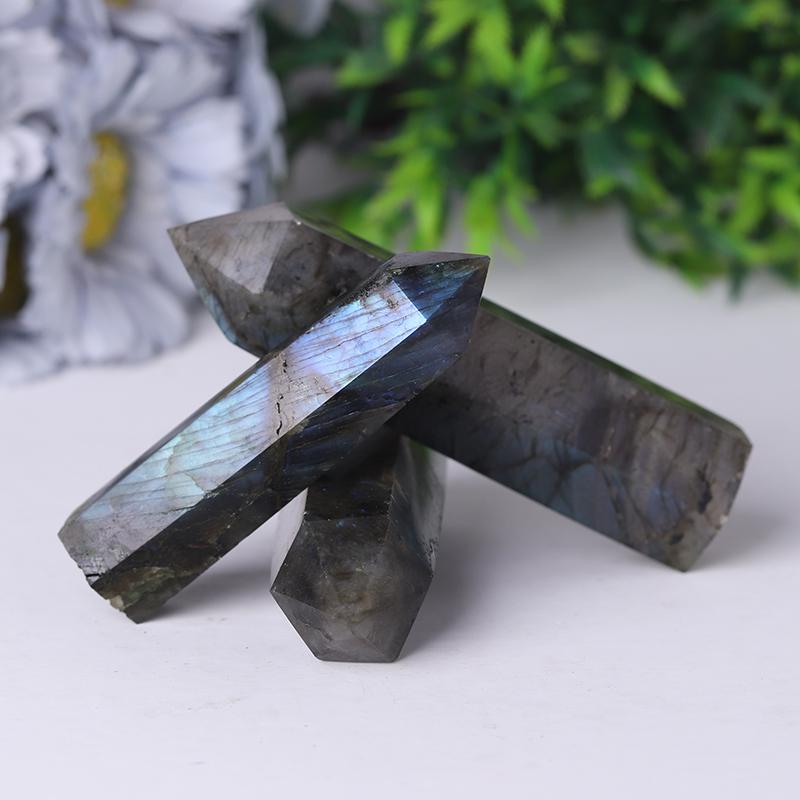 Natural Labradorite Point Healing Crystal Tower for Collection Crystal wholesale suppliers