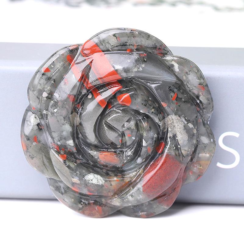 2" Rose Flower Crystal Carvings Crystal wholesale suppliers