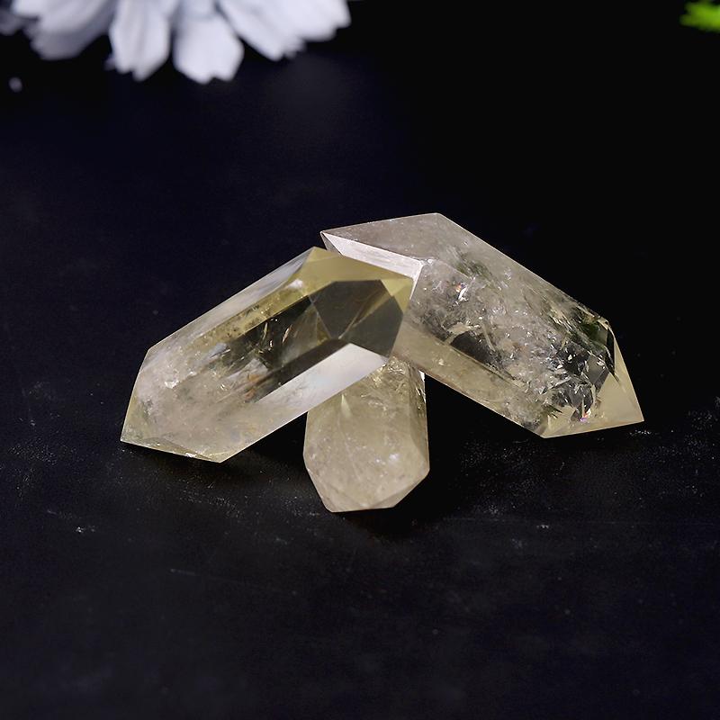 Natural Citrine Crystal Double Terminated Points Healing Wand Crystal wholesale suppliers