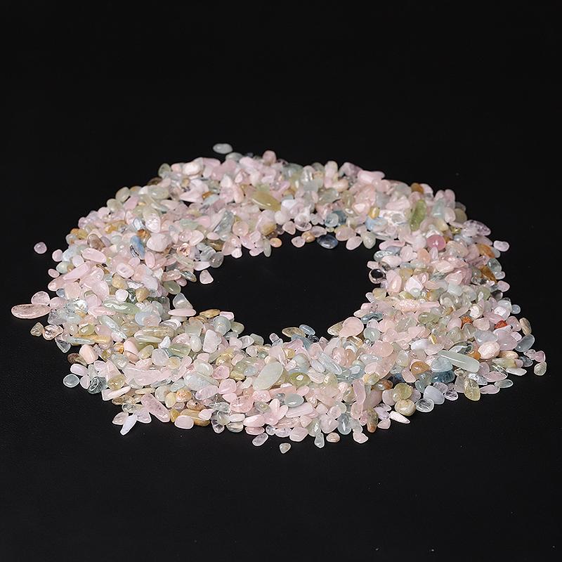 0.1kg Natural Morganite Chips Crystal Chips for Decoration Crystal wholesale suppliers