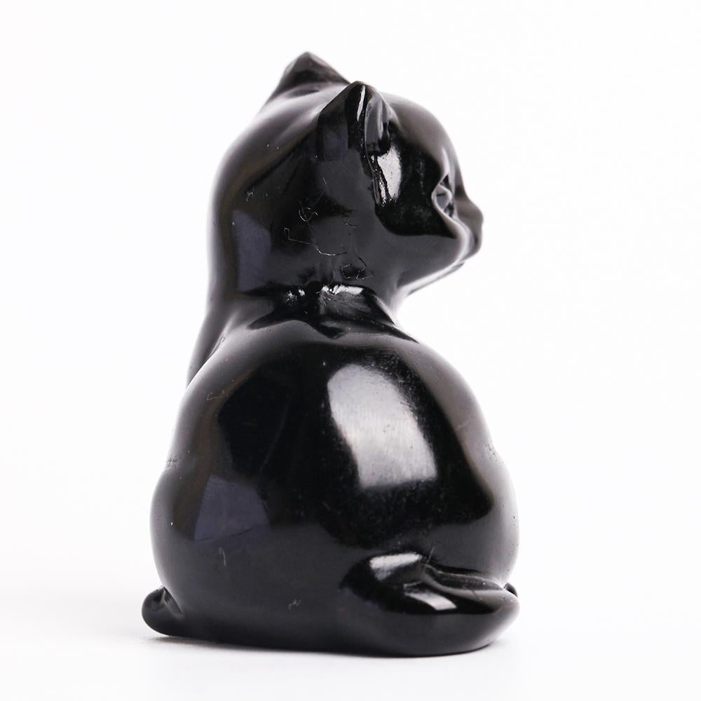 Black Obsidian Crystal Carving Cat Crystal wholesale suppliers