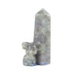 Labradorite Tower with Koala Carving Decor Base Crystal wholesale suppliers