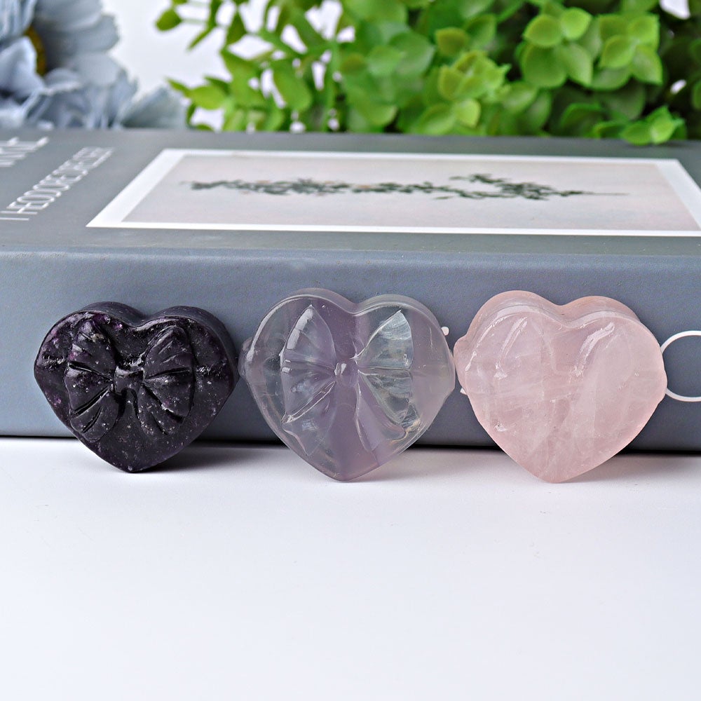 1.5" Heart Shape Gift-box Crystal Carving for Christmas Crystal wholesale suppliers