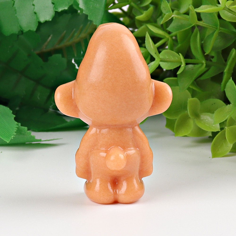 2.3" Yellow Jade Smurfs Crystal Carvings Crystal wholesale suppliers