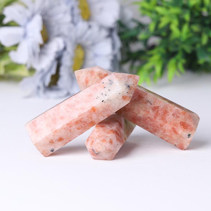 Wholesale High Quality Healing Crystal Stone Gold Sunstone Point for Decoration Crystal wholesale suppliers