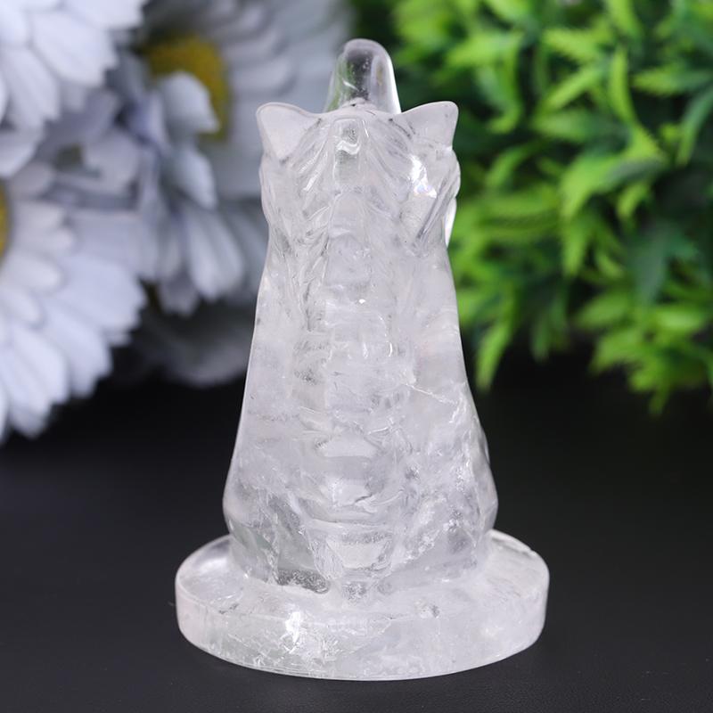 3" Clear Quartz Unicorn Crystal Carvings Crystal wholesale suppliers