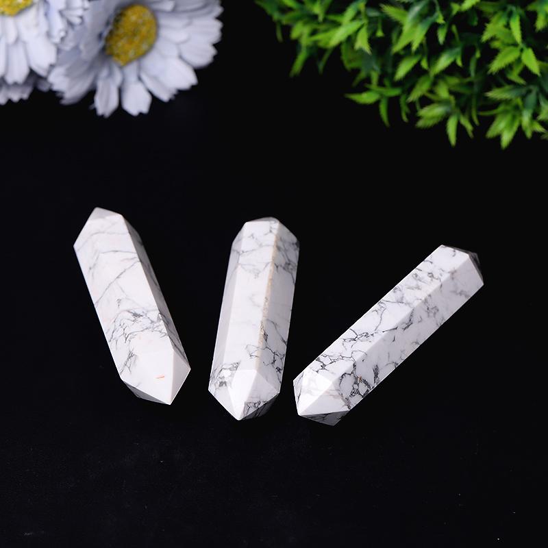 Howlite Double Terminated Points Healing Tower Crystal wholesale suppliers