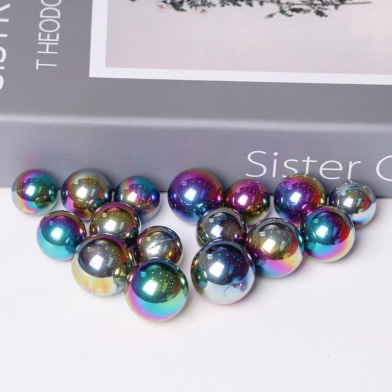 High Quality Titanium Aura Crystal Spheres Crystal Balls for Healing Crystal wholesale suppliers