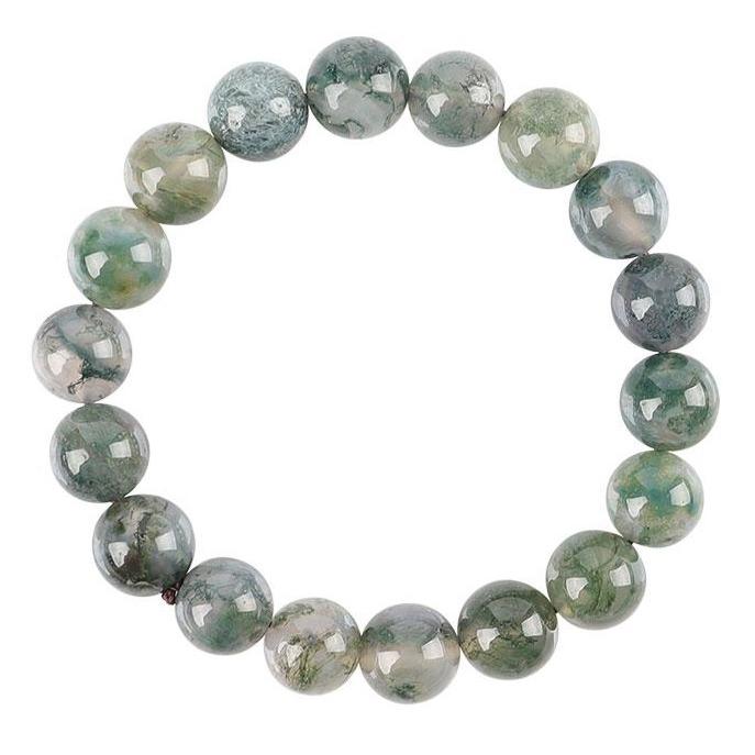 10mm Moss Agate Bracelet Crystal wholesale suppliers