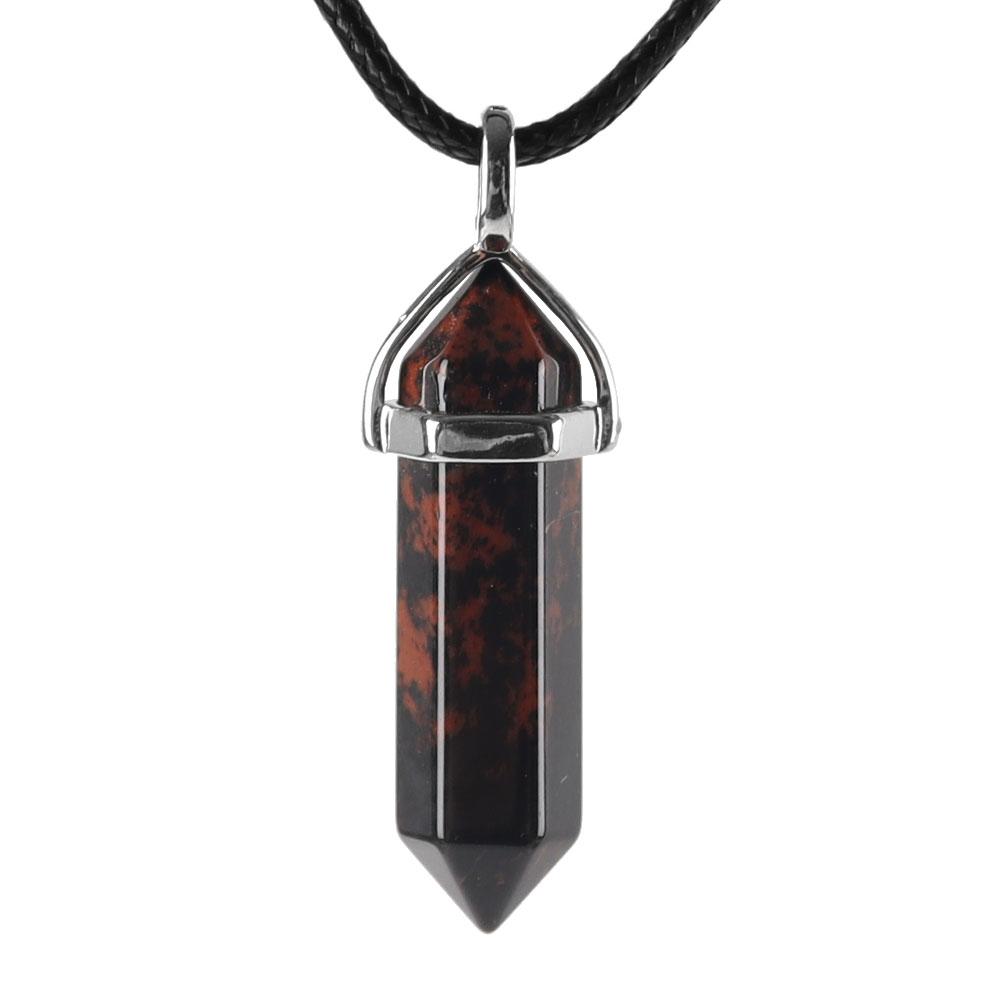 Natural Semi-Precious Gemstone Crystal Healing Hexagonal Point Chakra Pendant Crystal wholesale suppliers