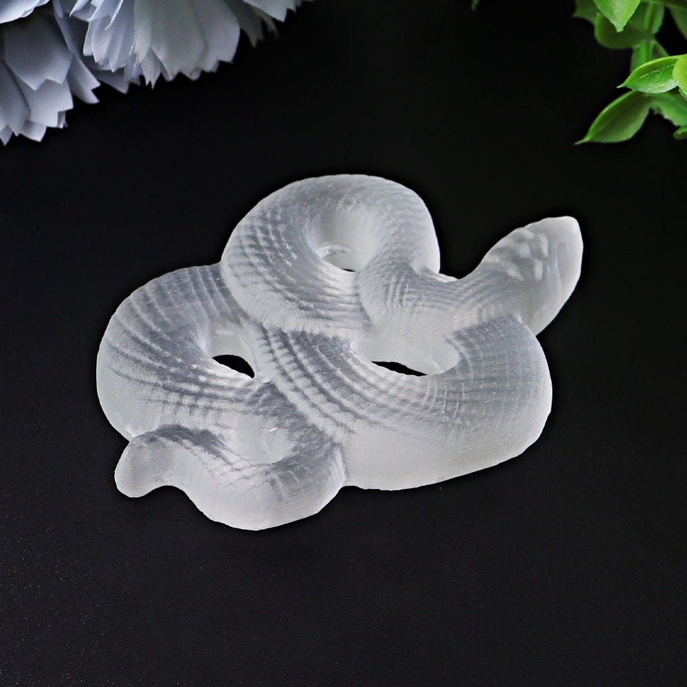 3.2" Selenite Snake Crystal Carvings Crystal wholesale suppliers