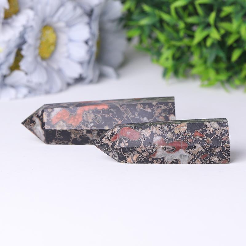 Natural Plum Blossom Flower Jade Points Healing Crystal Tower Crystal wholesale suppliers