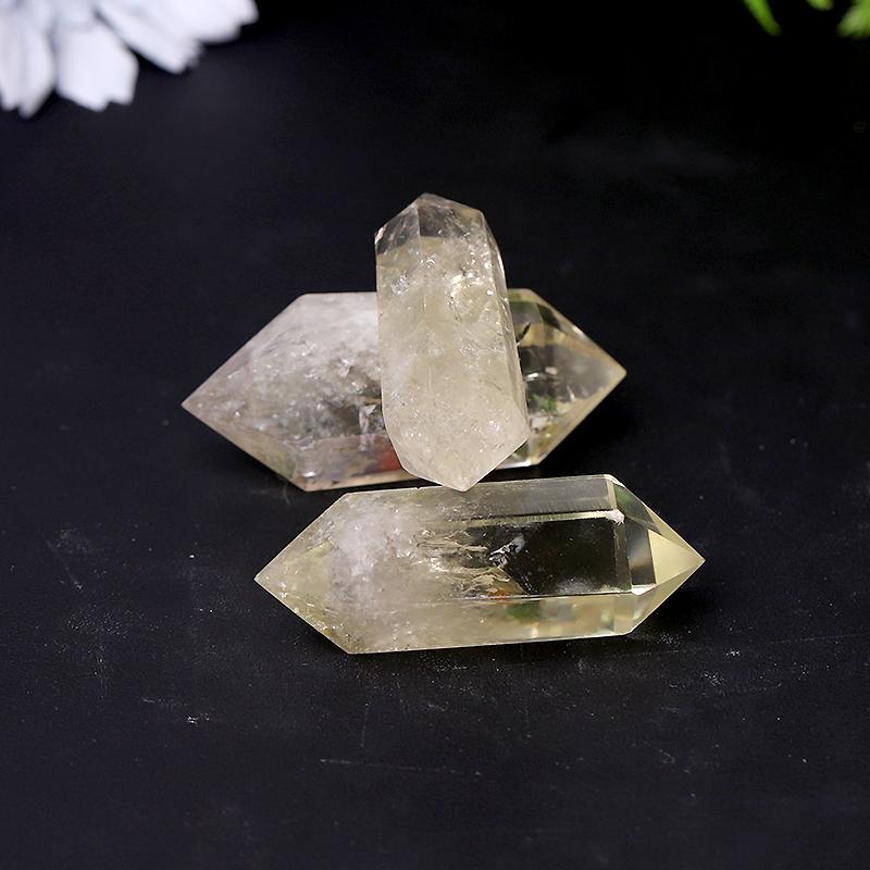 Natural Citrine Crystal Double Terminated Points Healing Wand Crystal wholesale suppliers