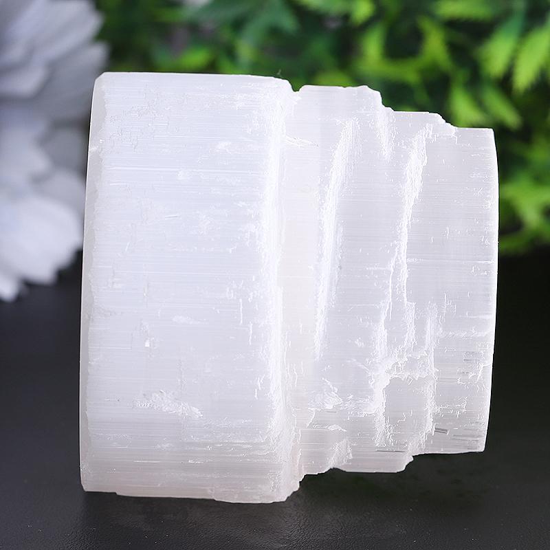 2.5" Selenite Tower Shape Candle Holder