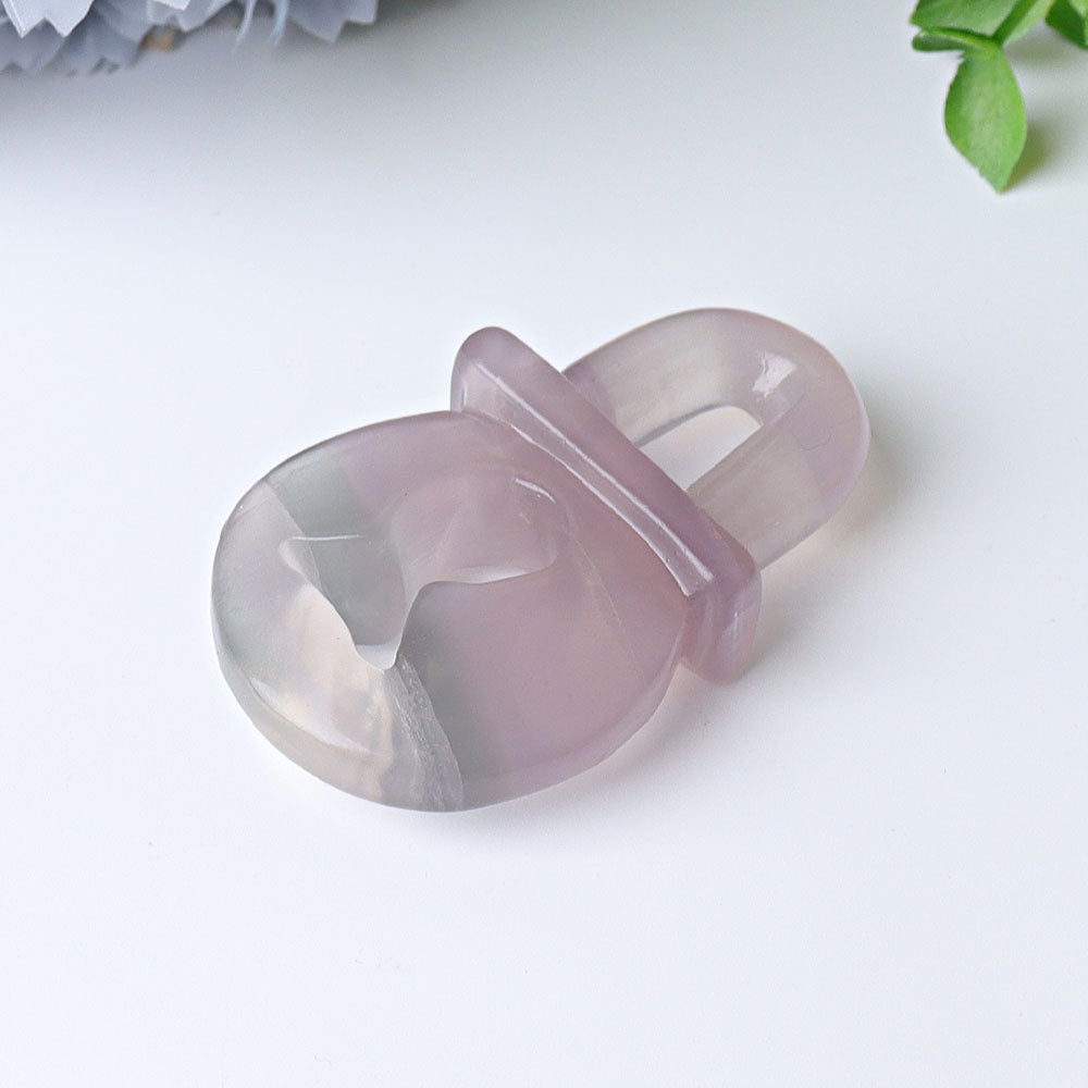 2.4" Fluorite Lock  Crystal Carvings Crystal wholesale suppliers