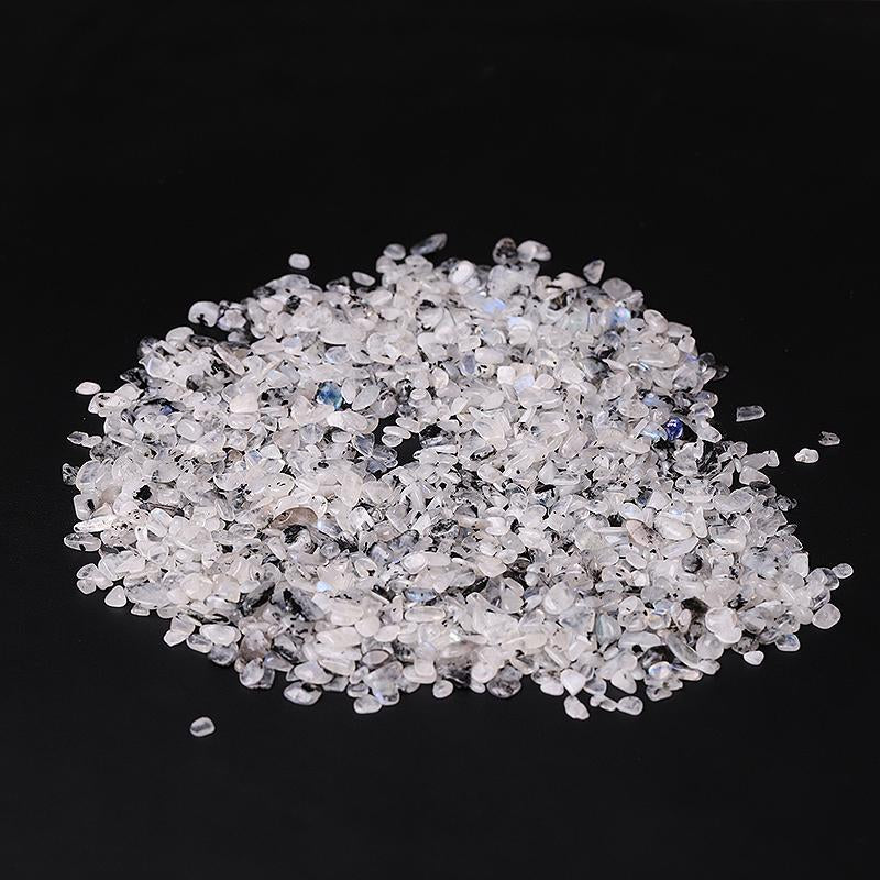 0.1kg Different Size Natural Moonstone Chips Crystal Chips for Decoration Crystal wholesale suppliers