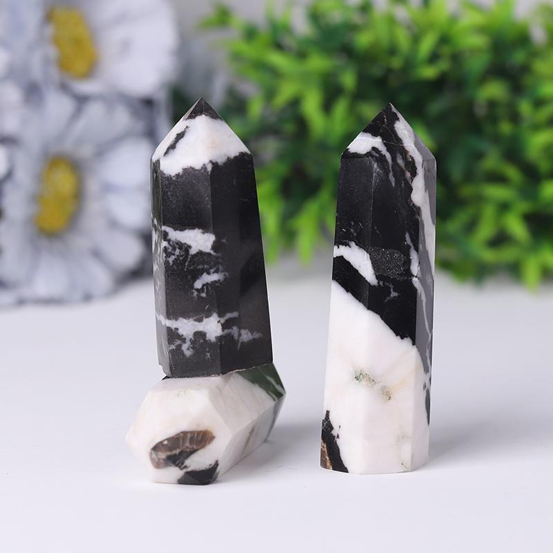 Natural Zebra Jasper Point for Sale Healing Tower Crystal wholesale suppliers