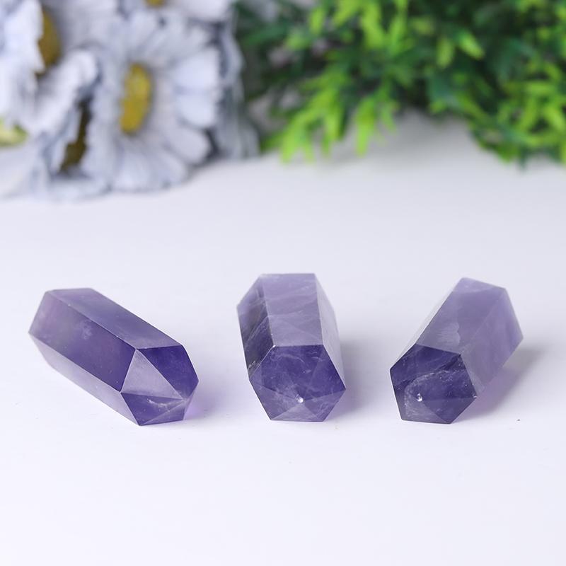 Wholesale Natural Healing Stone Purple Fluorite Points Crystal wholesale suppliers