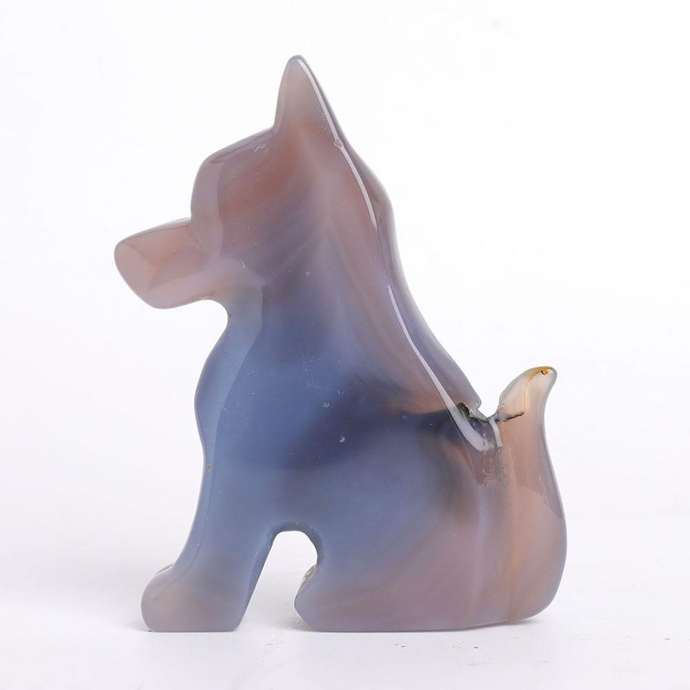 Druzy Agate Dog Carvings Crystal wholesale suppliers