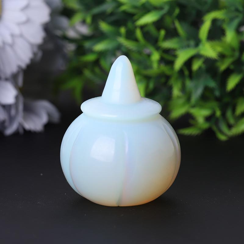 2" Opalite Pumpkin Crystal Carvings for Halloween Crystal wholesale suppliers