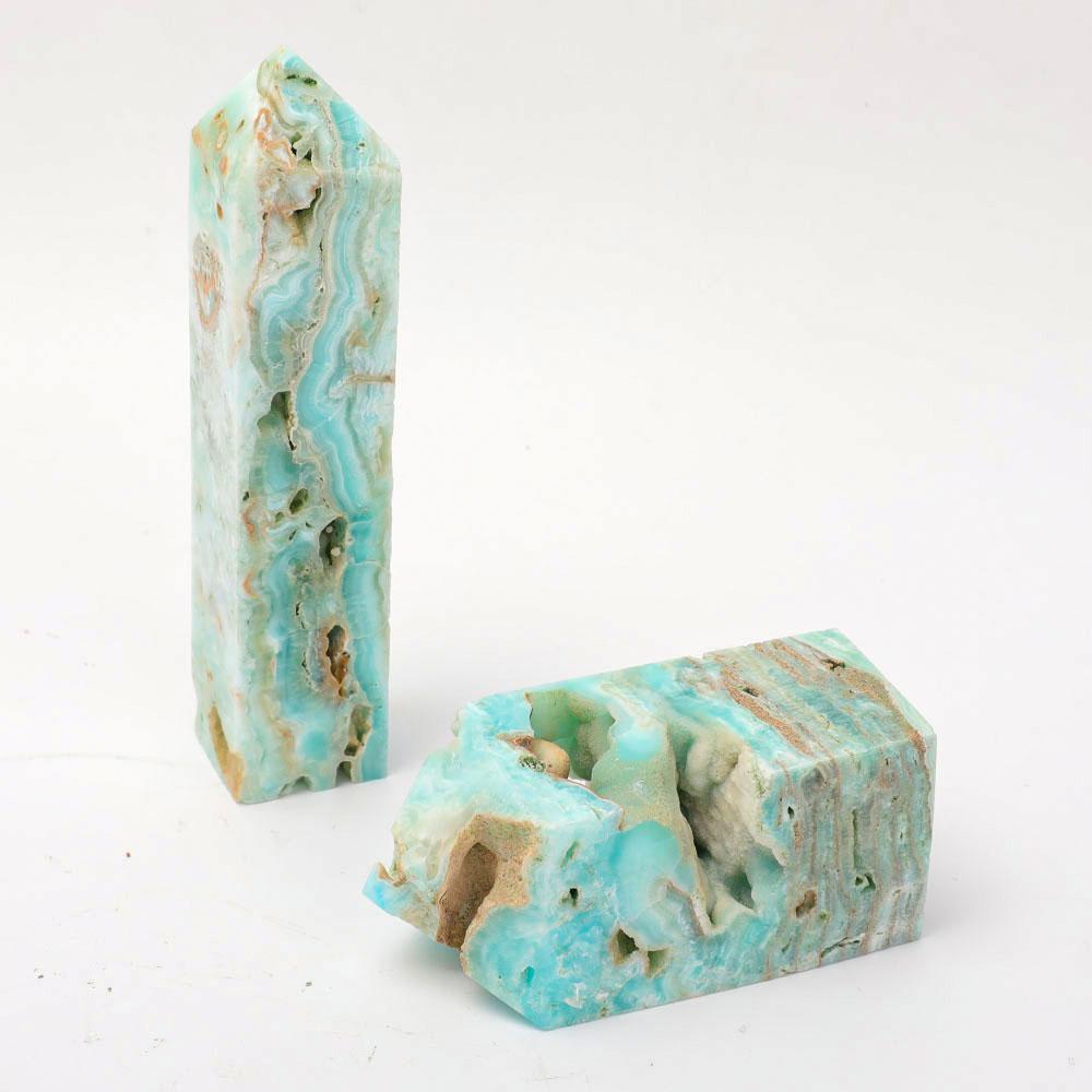 Set of 2 Hemimorphite Tower Crystal wholesale suppliers