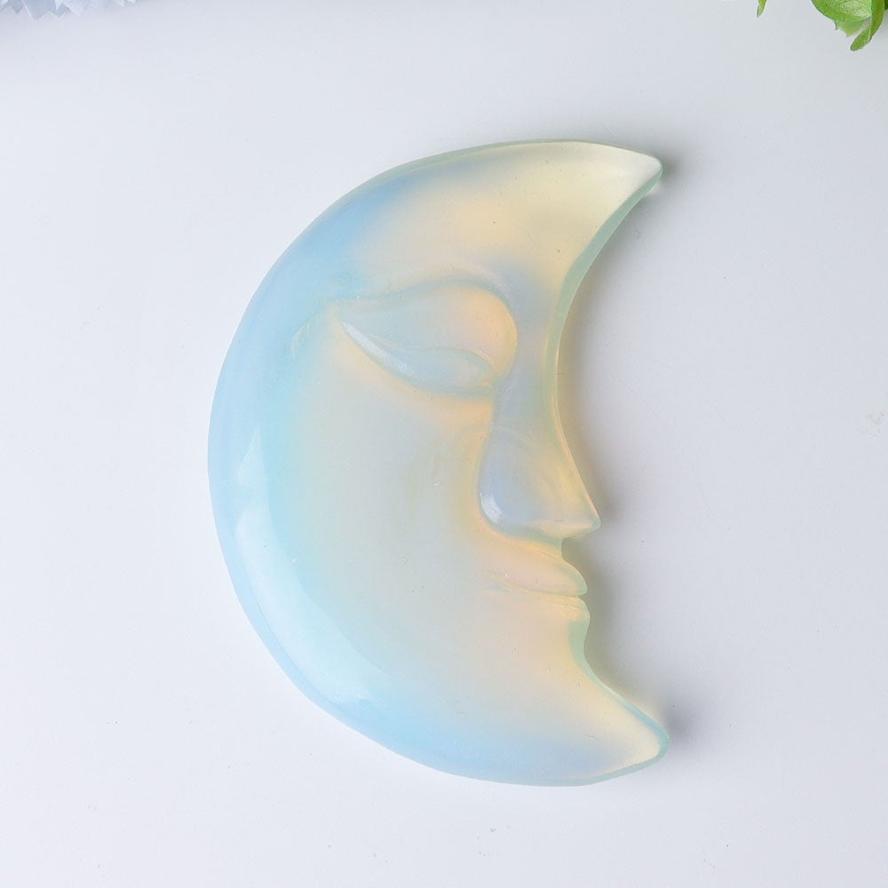 3.8" Moon Face Crystal Carvings Crystal wholesale suppliers