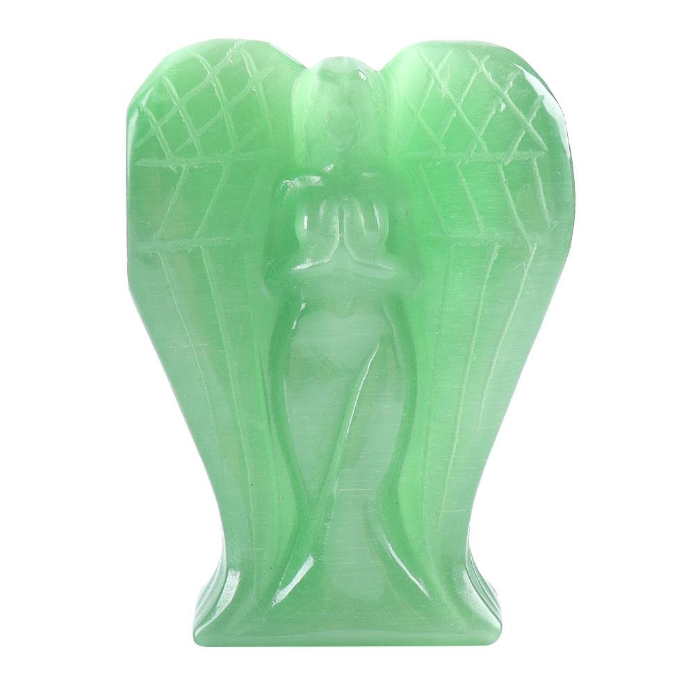 Hand Carved Cat Eye Crystal Angel Figurine Statue Crystal wholesale suppliers