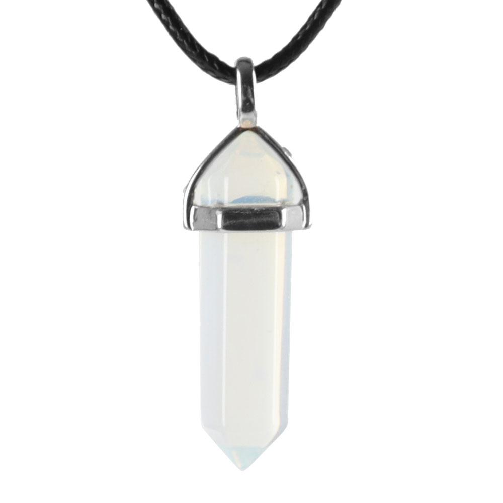 Natural Semi-Precious Gemstone Crystal Healing Hexagonal Point Chakra Pendant Crystal wholesale suppliers