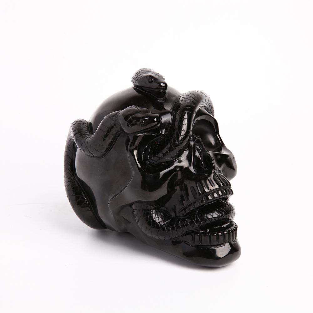 Black Obsidian Crystal Carvings Skull Crystal wholesale suppliers