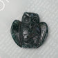2" Moss Agate Owl Carvings