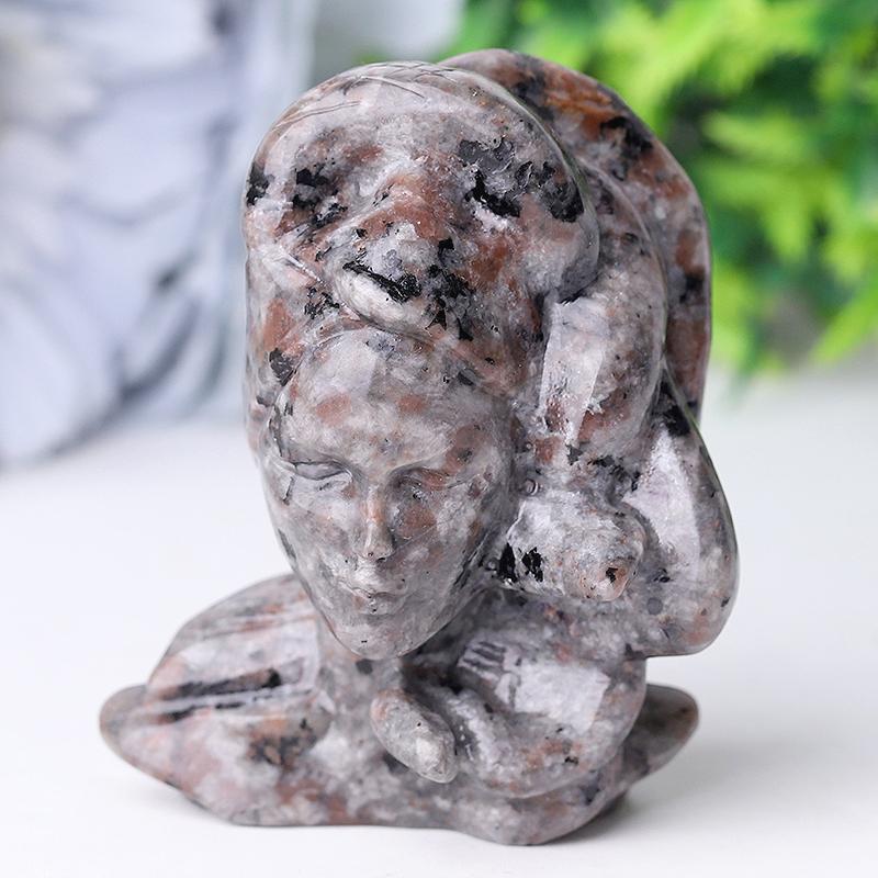 2.5" Yooperlite Medusa Crystal Carvings Crystal wholesale suppliers