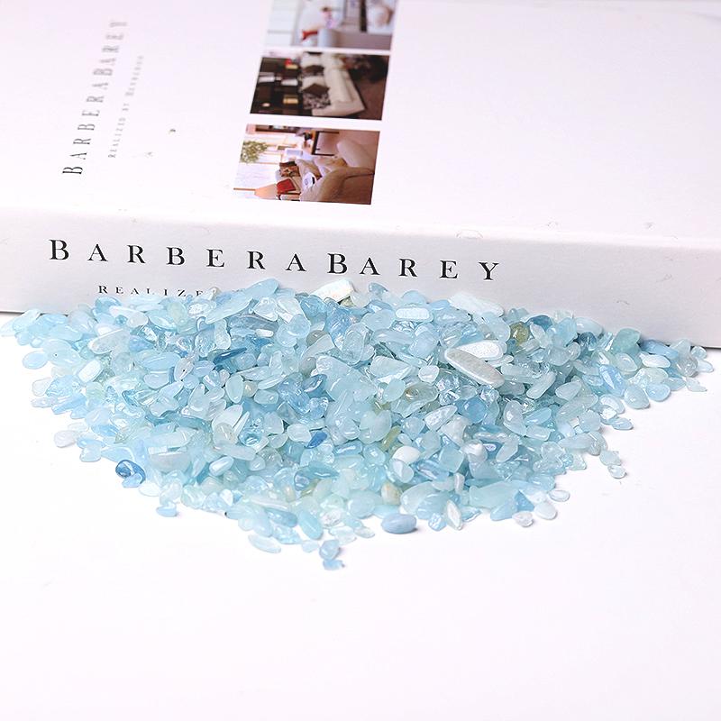 0.1kg 7-9mm Wholesale High Quality Aquamarine Chips Crystal wholesale suppliers