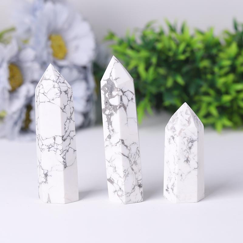 Wholesale Howlite Point Healing Tower Crystal wholesale suppliers