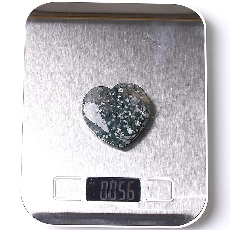 2" Moss Agate Heart Crystal Carvings Crystal wholesale suppliers