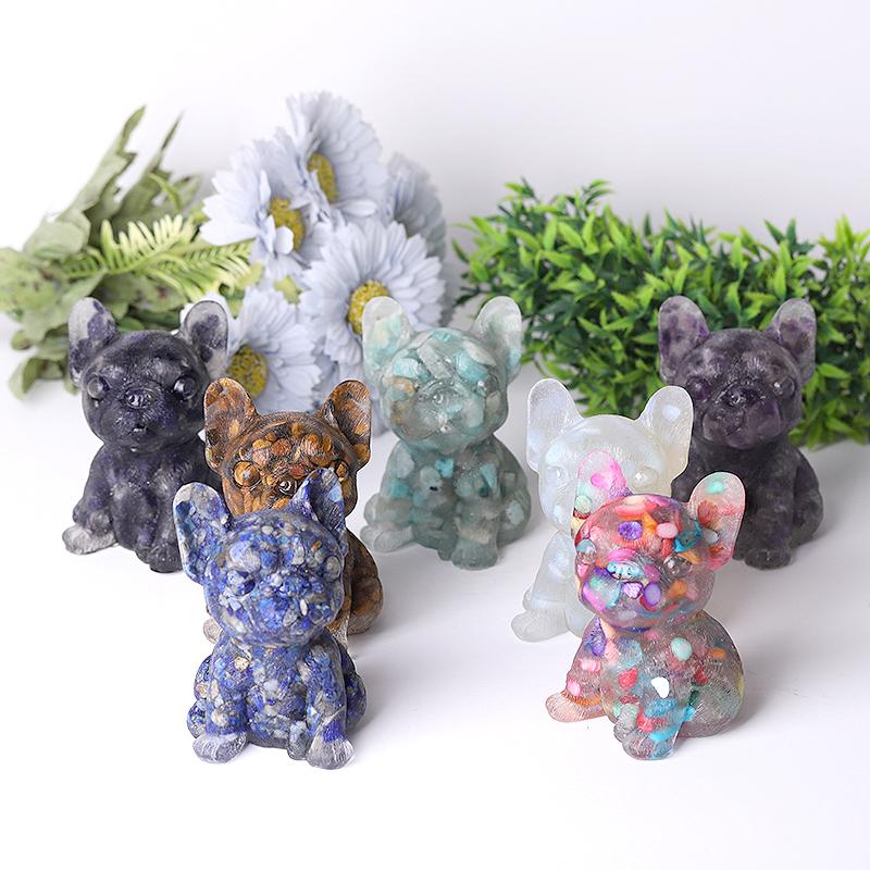 4" Resin French Bulldog Crystal Carvings Crystal wholesale suppliers