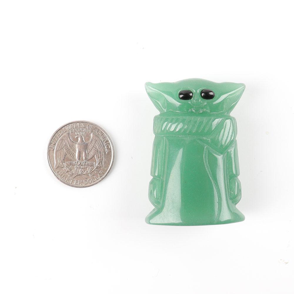 Green Aventurine Crystal Carving Yoda 2" Crystal wholesale suppliers