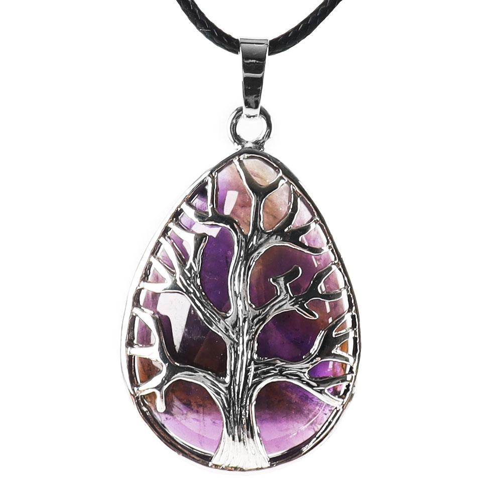 Tree of Life Amethsyt Pendant Crystals Quartz Jewelry Crystal wholesale suppliers